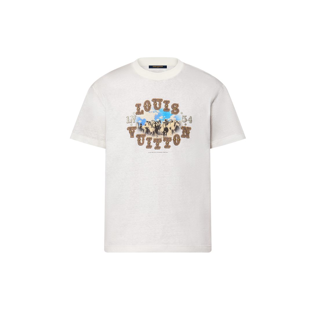 Graphic Cotton And Linen-Blend T-Shirt - Obs 15 - 1AFWUR | LOUIS